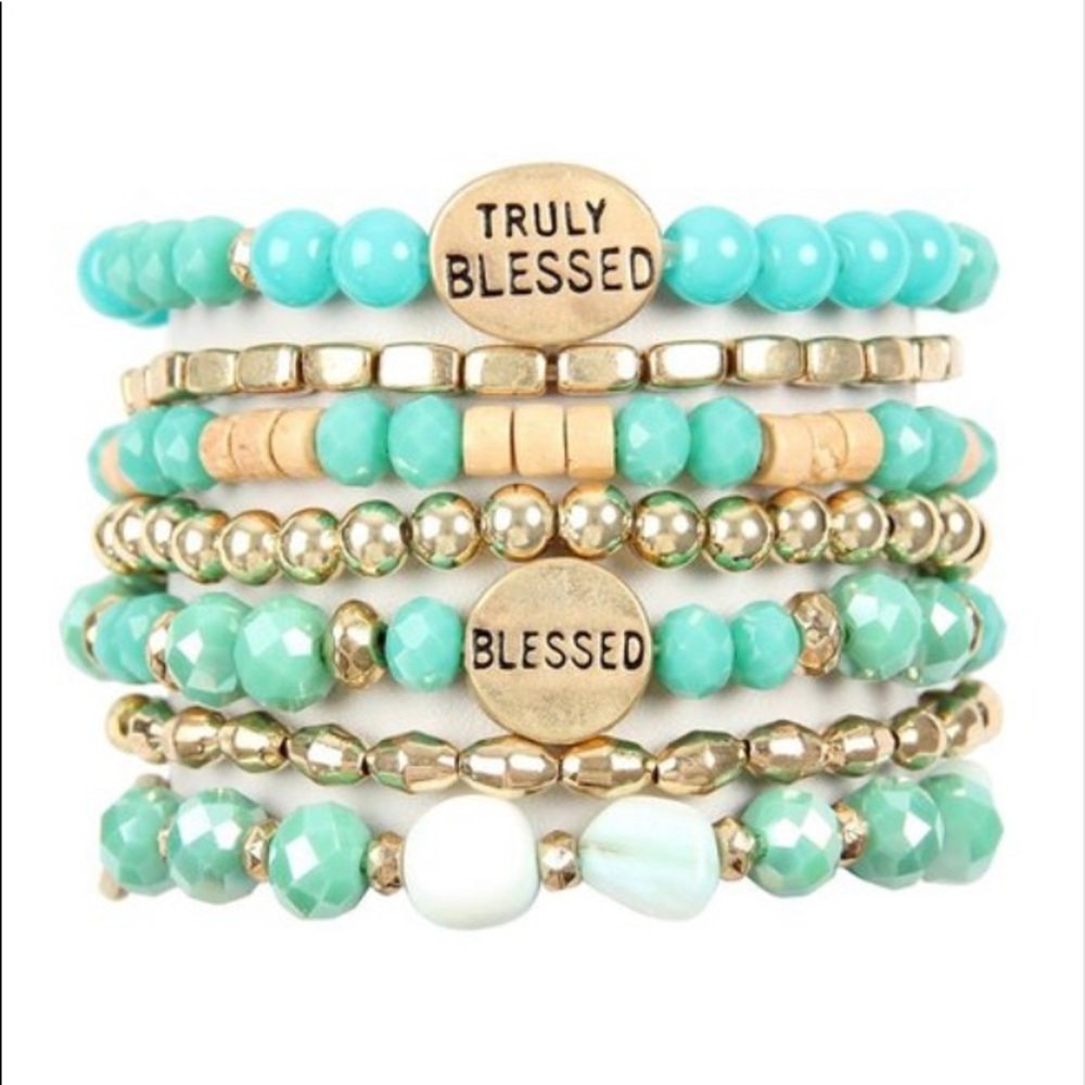 TRULY BLESSED CHARM MIX BEADS BRACELET